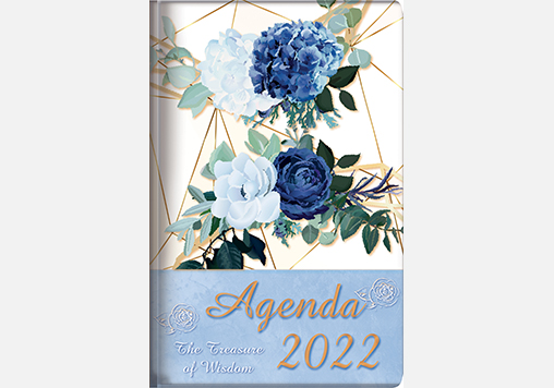 The Treasure of Wisdom - 2022 Daily Agenda - royal blue roses