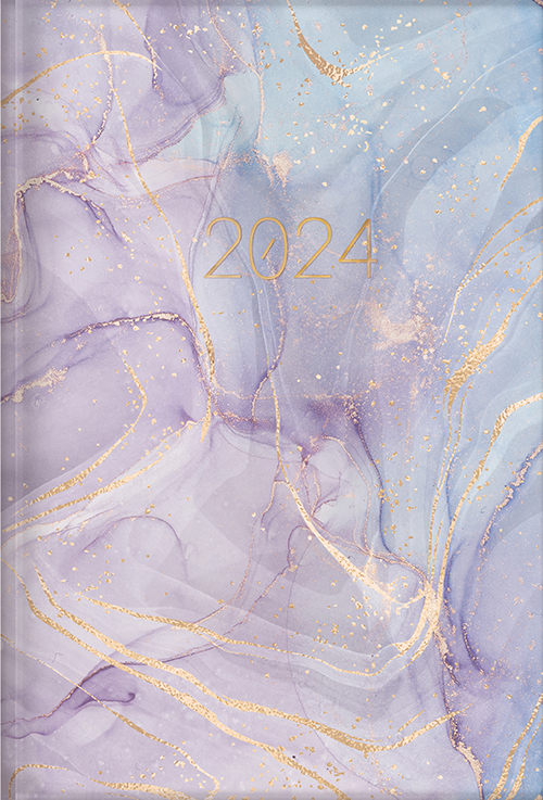 The Treasure of Wisdom - 2024 Daily Agenda - Purple Marble
